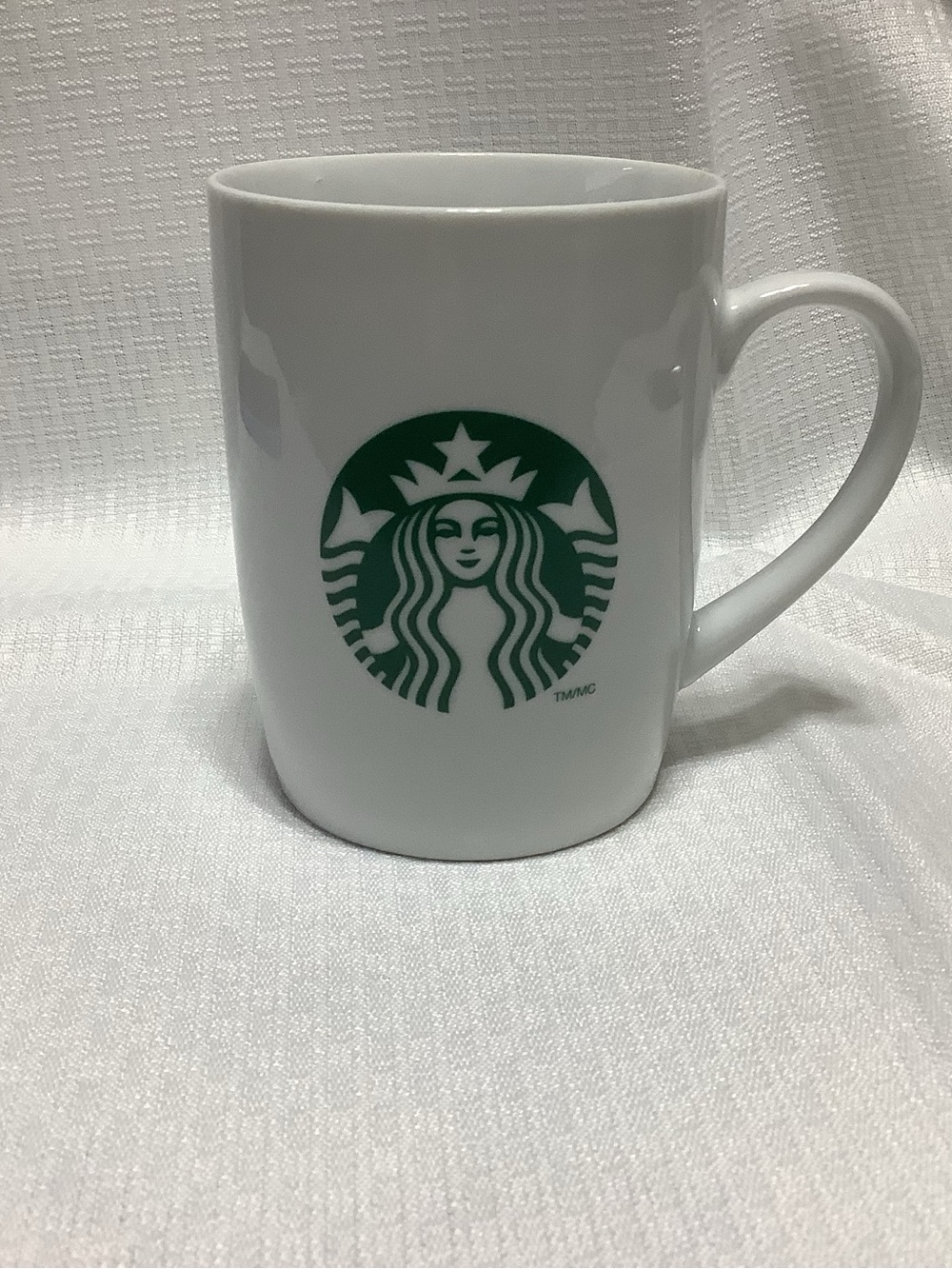 Starbucks 2013 Classic White Ceramic Mug Green Siren Logo 11oz